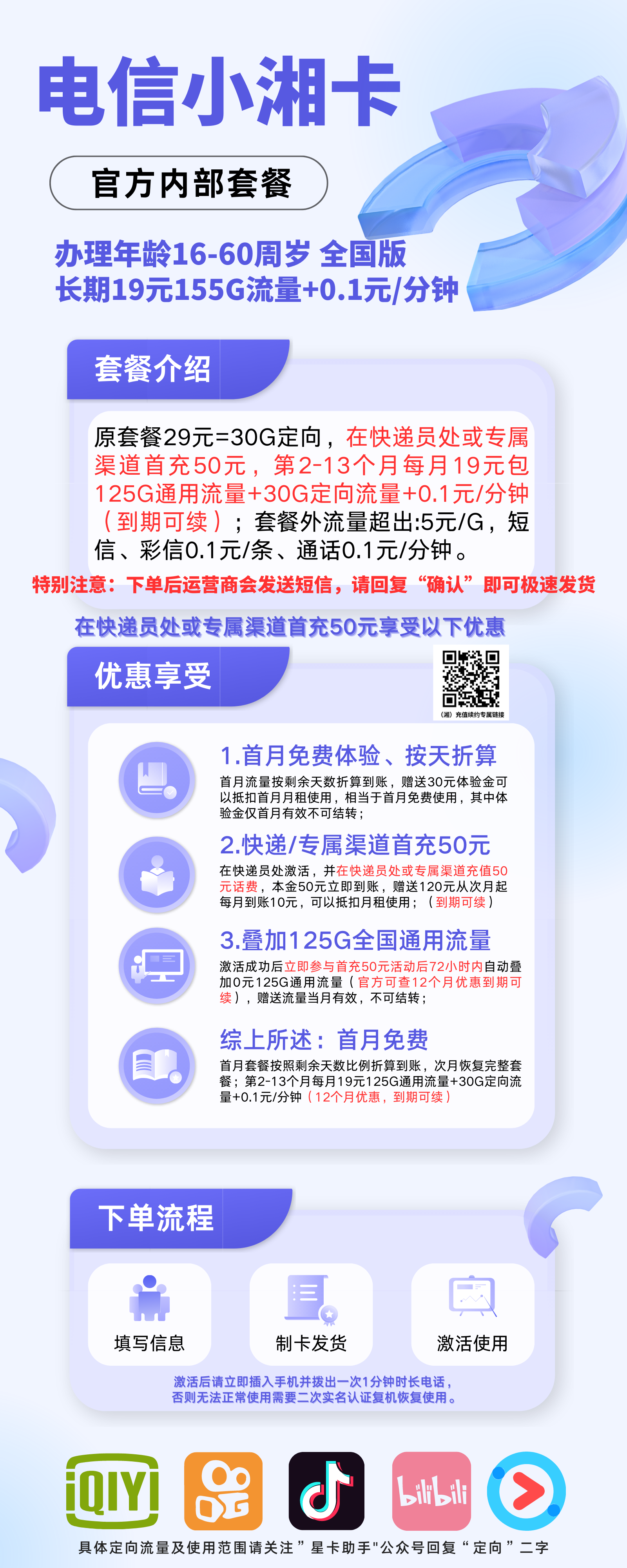 图片[2]-电信小湘卡19元155G+0.1元/分钟 全国版 长期19-号卡推客