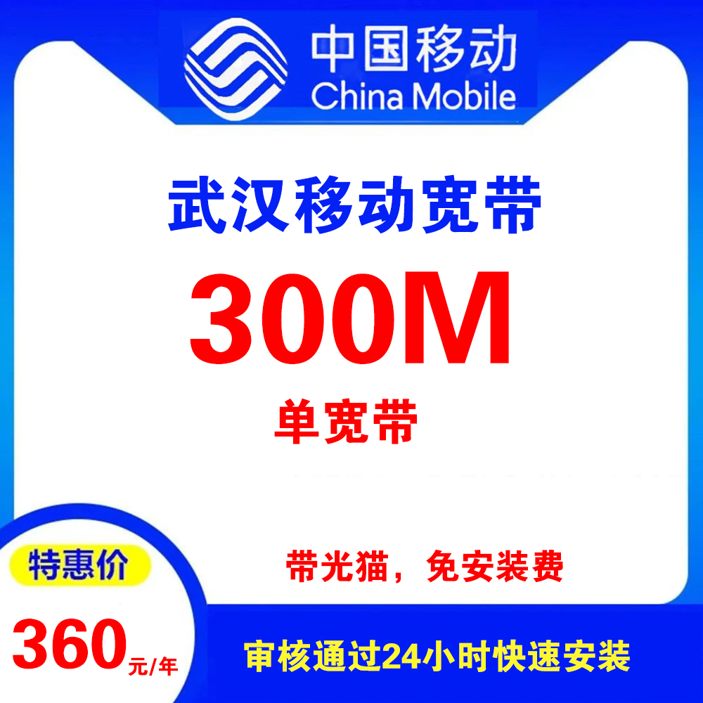 湖北武汉移动单宽带