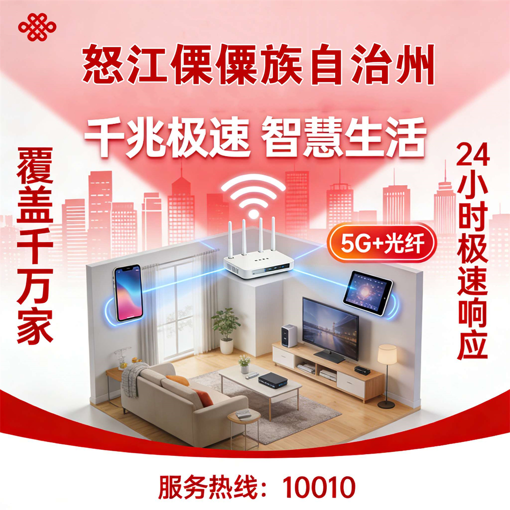 云南省怒江傈僳族自治州市联通宽带