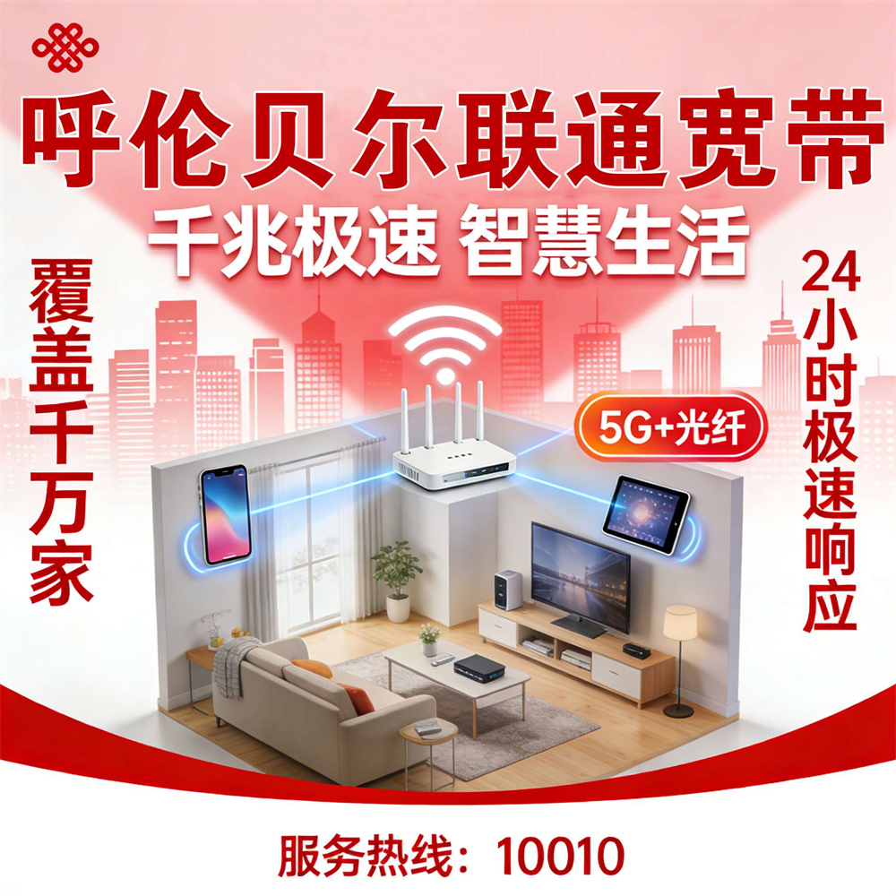 内蒙古自治区呼伦贝尔联通宽带