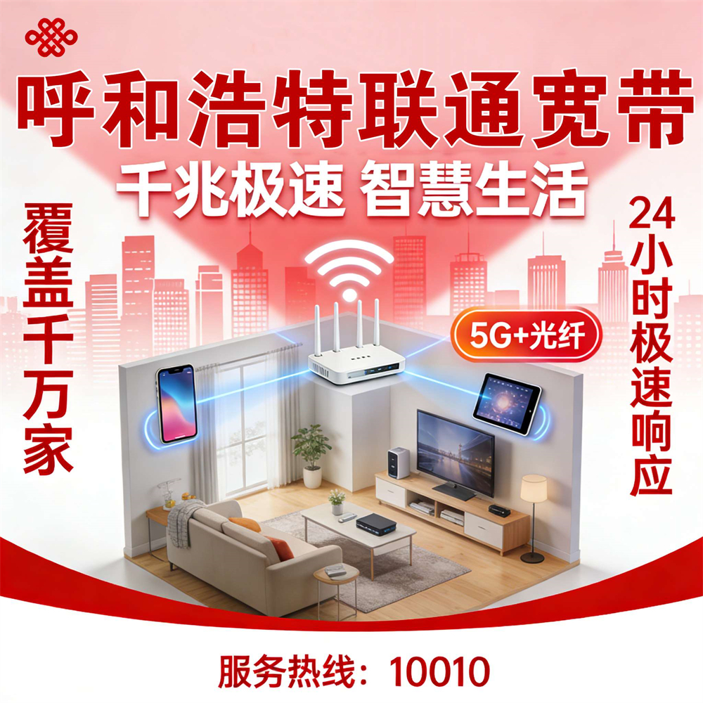 内蒙古自治区呼和浩特联通宽带