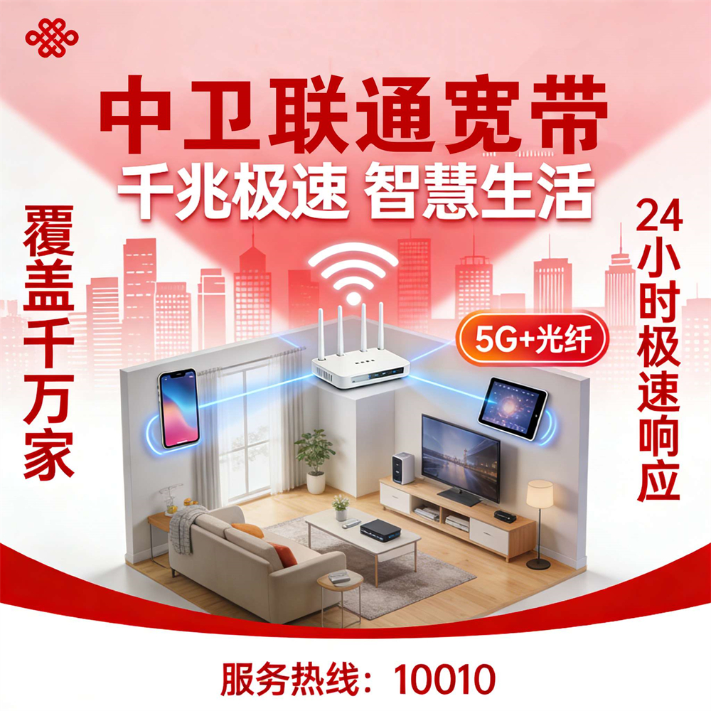 宁夏回族自治区中卫联通宽带