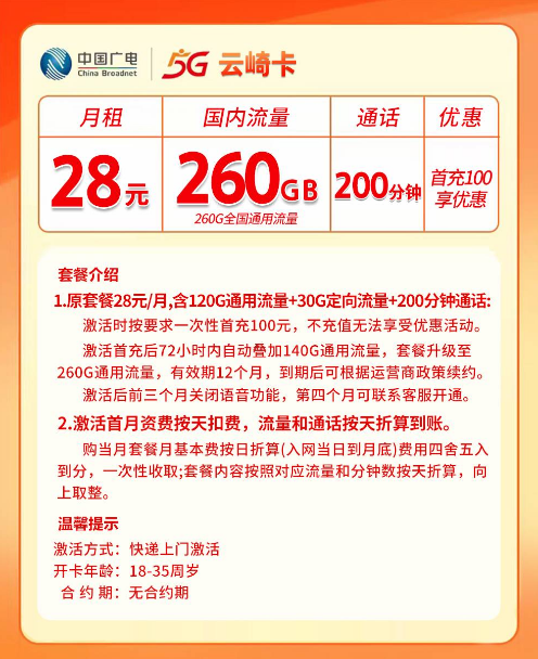 广电云崎卡【仅限私域】 详情图 1